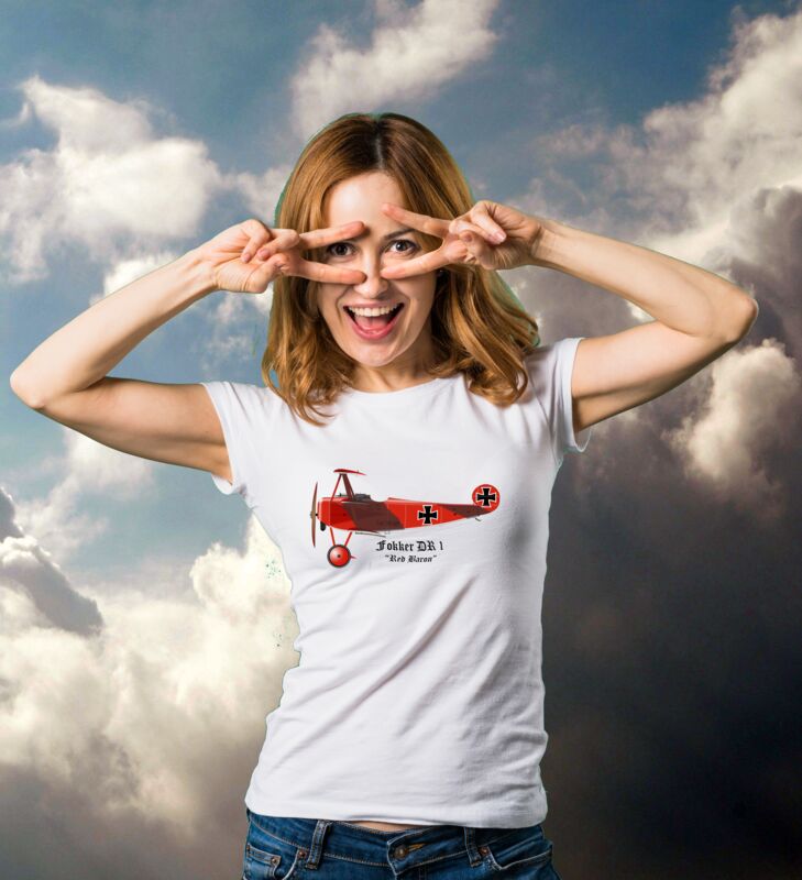 Fokker DR1_Red Baron_Girl_Tshirt.jpg Thumbnail