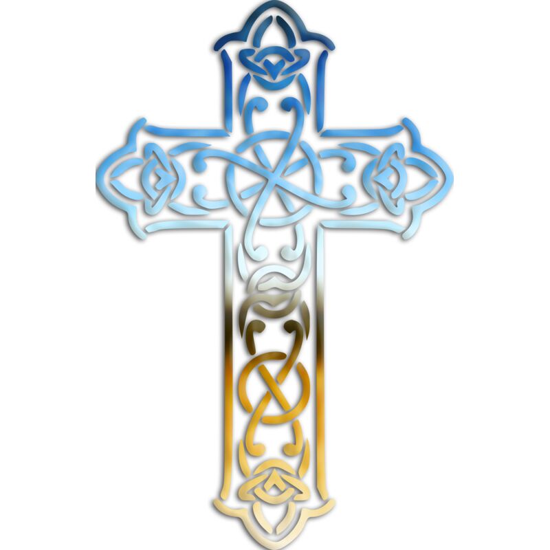 Celtic Cross Coloured Thumbnail