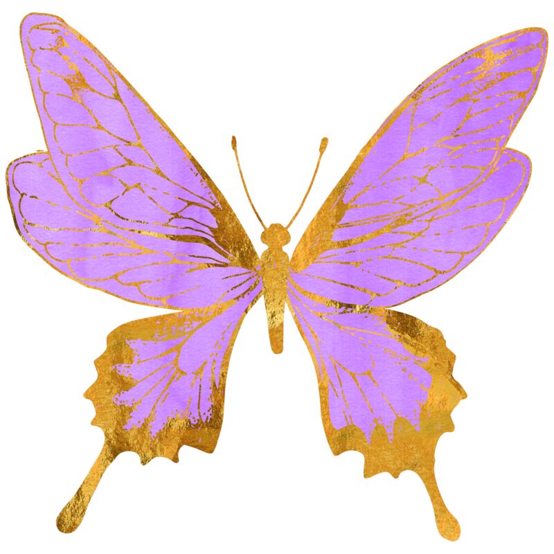 Gold Pastel Butterfly Thumbnail